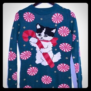 Fun kitten Christmas sweater!!